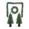 5pc. Pre-Lit Artificial Christmas Tree, Wreath, & Garland Entryway Set, Color Changing LED Lights by Ashland®